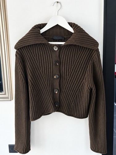 Zara dark khaki ribbed - ribbed, cropped