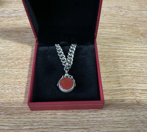 Solid silver antique chain - solid, and