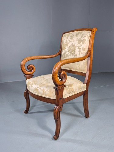 Antique mahogany arm chair - mahogany,