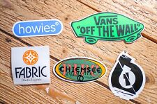 Vintage stickers, skateboarding, surfing, NOS, Vans, Howies, Chiemsee, Fabric