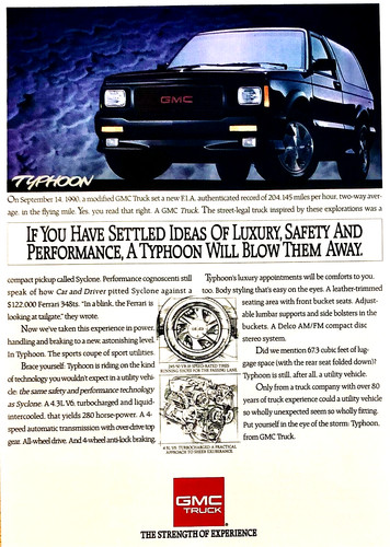 1992 gmc typhoon 280 hp - gmc,