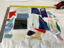 Stained Glass Opaque Offcuts Cullet Mixed Colours  Mosaic art