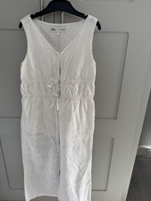 Zara Girls Jumpsuit, White, Age 8