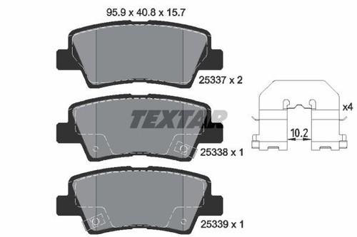 Brake pad set disc - brake,