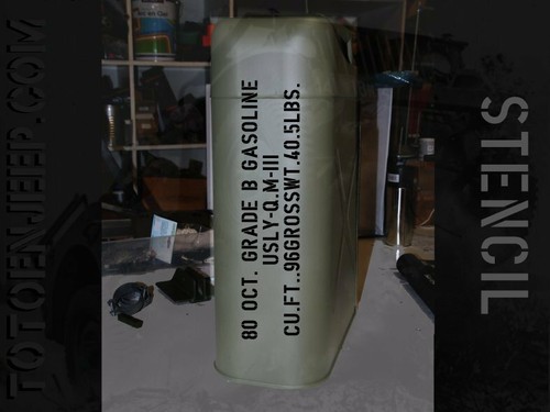 Jerrycan jerrican gas marking - jerrican,