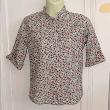 Vintage 60s Shapely Tan Floral