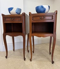 Pair French Carved single