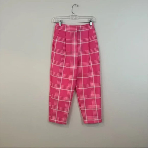 Topshop hot pink checkered - topshop,