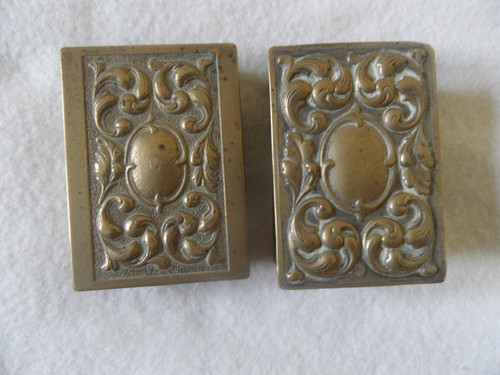 Art nouveau brass match box - nouveau,