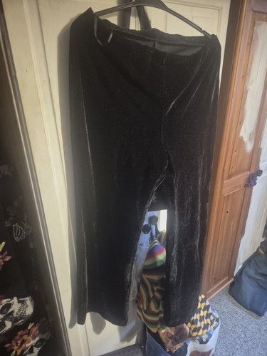 Ladies velvet flares - velvet, (vintage)