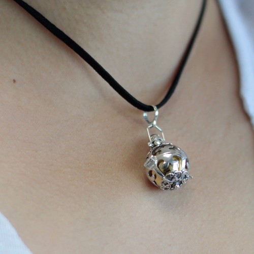 Silver angel bell - silver,