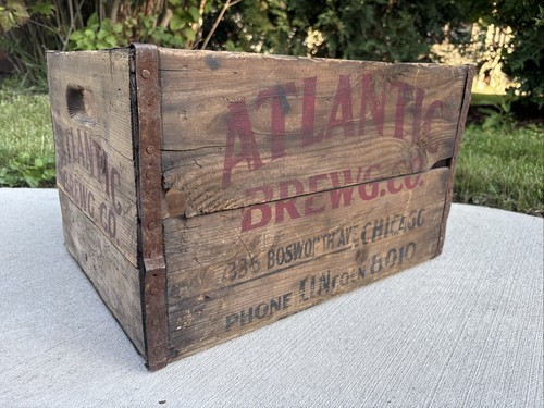 Vintage wooden beer - beer, crate