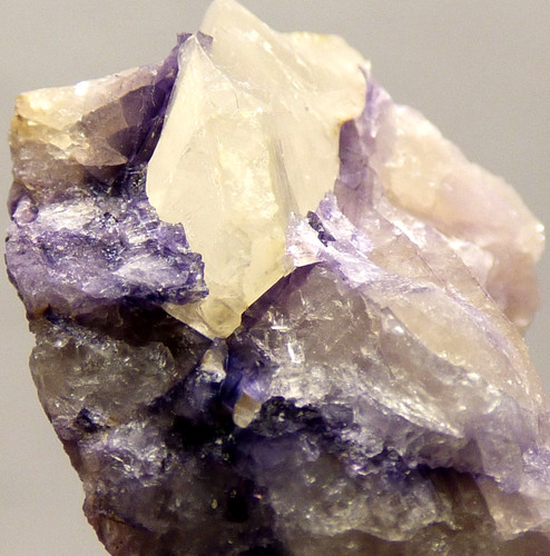 Blue john fluorite crystal - blue,