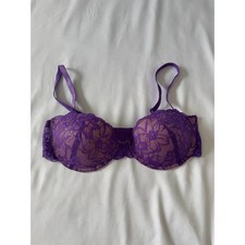 M&S Purple/Nude Lace Bra