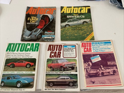 Autocar magazines 1971 1981 - autocar,