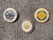 Rare Collection of Leeds United Enamel Lapel Pin Badges x3