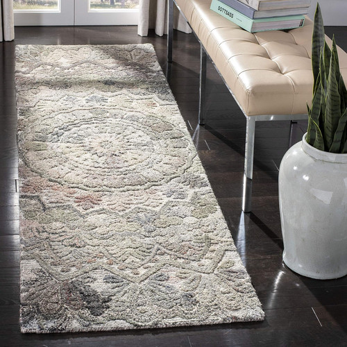 Handmade mandala runner rug - handmade,