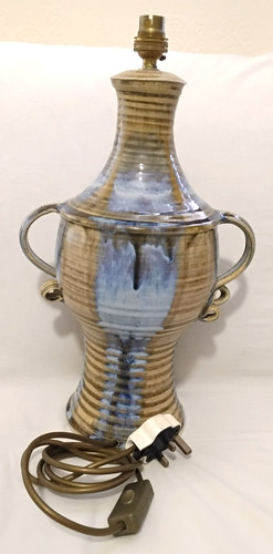 Vintage lamp from stoneware - vintage,