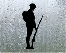 Tommy Soldier Decal Lest We Forget Car Sticker Rememberance Sunday War Hero Van