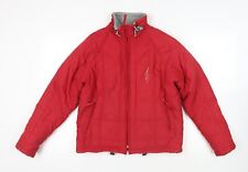 Oxbow Womens Red Quilted Jacket Size M Zip - Zipped Pockets