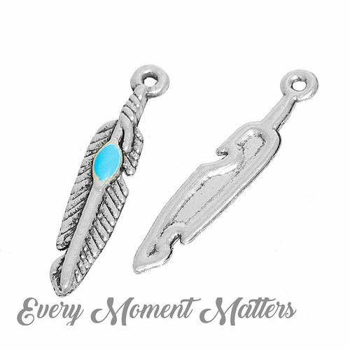 Tibetan silver feather - tibetan,