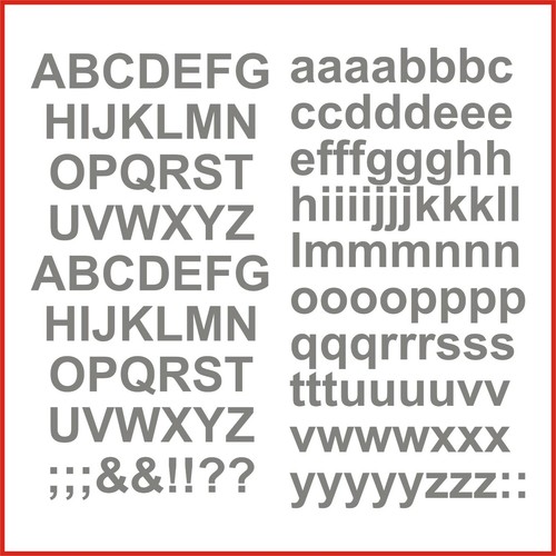 Sticky back vinyl letters - vinyl,