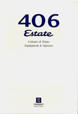 Peugeot 406 Estate Specifications 1997-1998 UK Brochure L LX GLX Executive V6