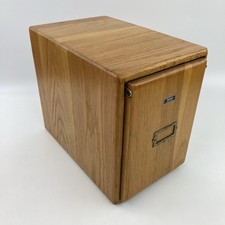 Vintage Eberbach Wooden Slide 25 Tray File Box Storage Cabinet Case Complete