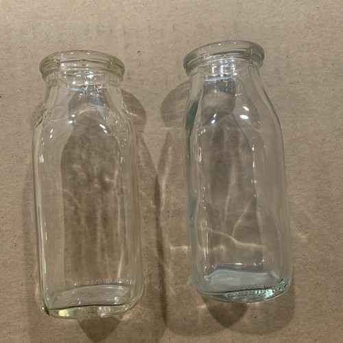 Vintage milk bottles - milk,