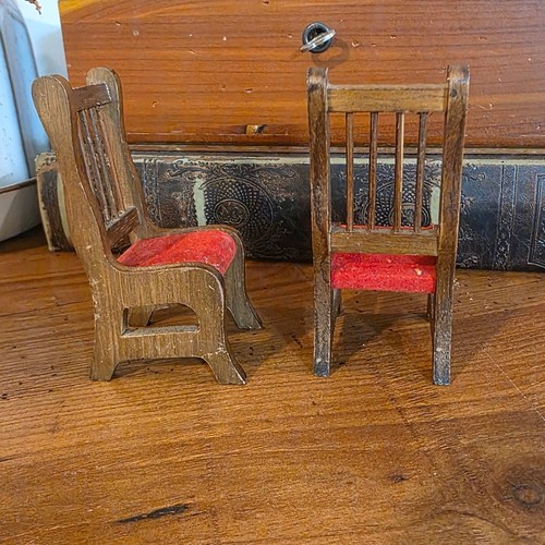 Set vtg 1980 dark - set, wood
