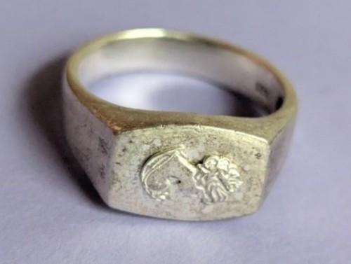 Vintage men signet ring - men's,