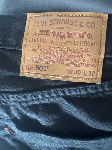 Levis 501 mens - jeans, black