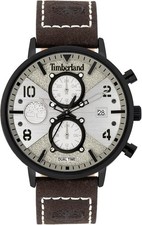 Timberland Leominster-Z Mens Watch - Khaki w/ Brown Leather Strap - Brand New