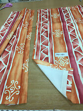 Static Caravan Curtains/pelmets/tiebacks Build your own set Terracotta print