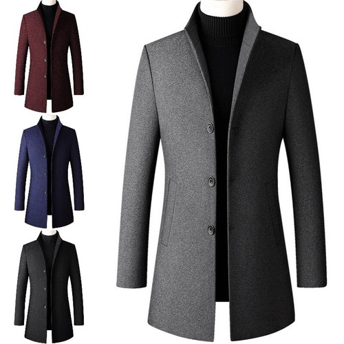 Men woolen blend single - woolen,