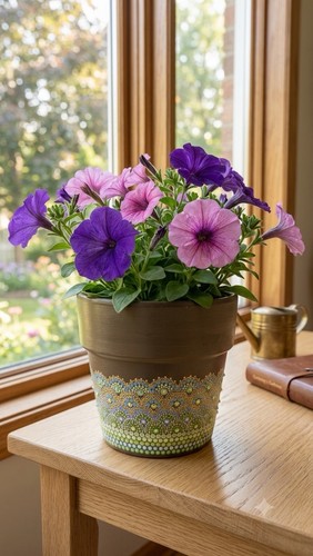 Hand painted terracotta - hand,