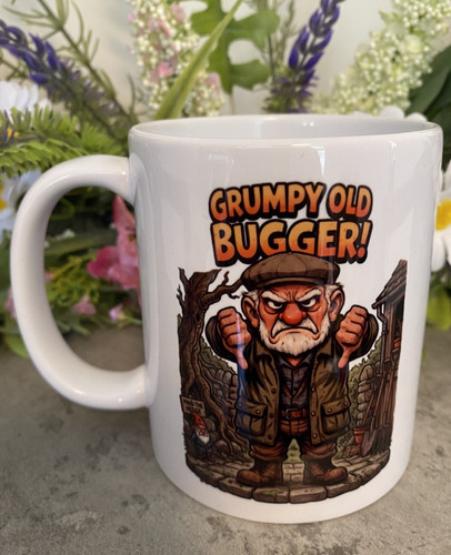 Grumpy old bugger mug 11oz - grumpy,