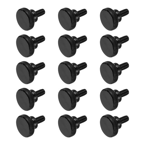 M6x8mm black steel flat - m6x8mm, head