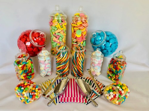 Plastic sweet jars vintage - plastic,