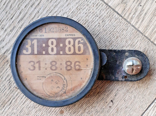 Vintage tax disc holder - tax,