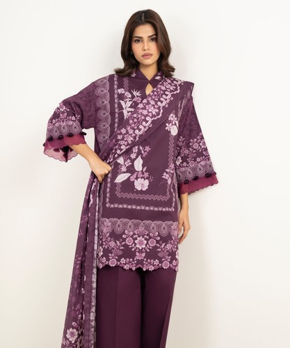 Piece printed lawn suit - piece,