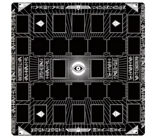 Yugioh player playmat black - yugioh,