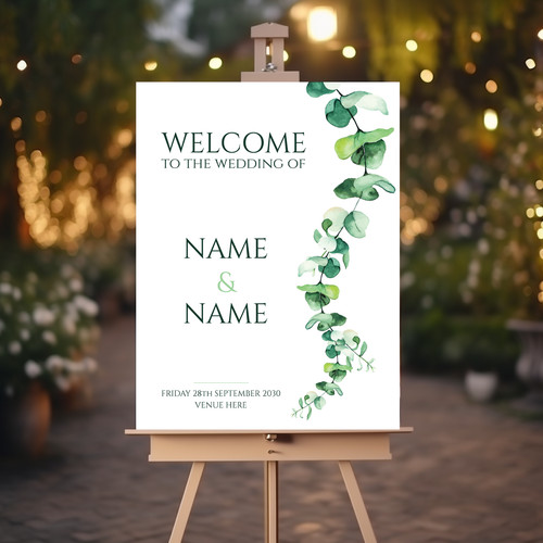 Wedding sign board welcome - board,,