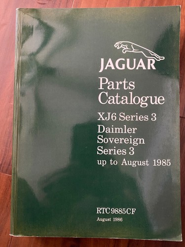 Jaguar parts catalogue xj6 - catalogue,