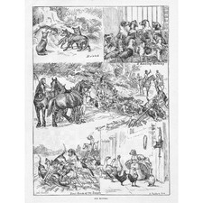 Victorian Cub Hunting Scenes -