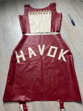 Burgundy & Cream Latex Crop