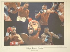 Roy Jones Jr  Boxing Signed Autograph Limited Edition Photo Killian Artwork COA