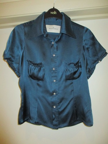 Malene birger blue silk - blue,