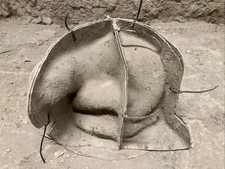 USED FIBREGLASS AND LATEX MOULD CASE STONE GARDEN OTTER ORNAMENT