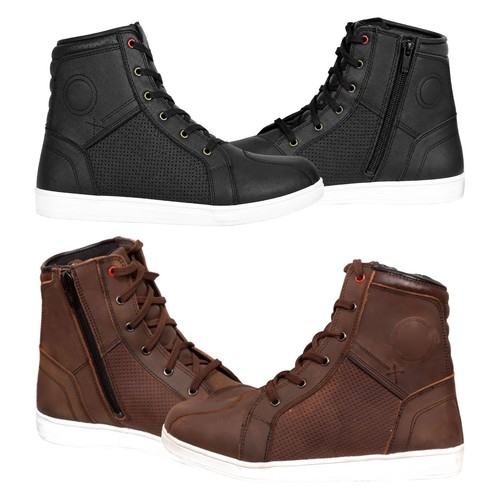 Mens motorbike leather boots - mens,